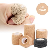 자가접착 압박 붕대 골프 손가락 밴드 7.5cmX4.5M, (선택)2-자가점착7.5cm-블랙_