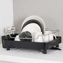 오토 드레인 식기건조대 1단, 상품선택, 블랙