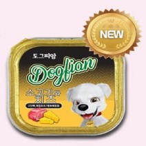 도그피앙 사각캔 소고기와치즈 100g 박스 12개입 간식, 1, 본상품선택