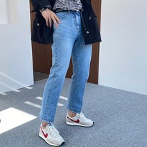 간빠레 남자 레귤러핏 연청 청바지 데님진