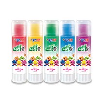 [문구조아] 종이나라 컬러 나라풀 핑크퐁 아기상어 10g 1입 랜덤 랜덤, 6개