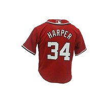 Washington Nationals MLB Majestic Cool Base Youth 키즈 Size Harper저지 New