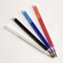 열펜 아이롱 펜 청바지 옷 수선 원단 재단선 그리기, 4-열펜-흰색