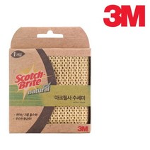3M 내추럴 아크릴사 수세미 1매입, 상세 설명 참조, 상세 설명 참조