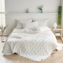 홈쇼핑이불 냉감 인견 이불 시원한 여름 이불 세트 인견 스프레드 자수 S/Q 2color