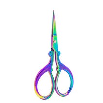 의류 재봉 천레트로 가위 스테인레스 스틸 뾰족한 손 자수 의류 직물 재단사 DIY 바느질 공예 용품 신제품, 01 Multi-color