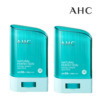 AHC내추럴 퍼펙션 더블 쉴드 선스틱 SPF50+/PA++++ 22g 2개(초록)/ 스틱 썬크림/ 스포츠형/ 레포츠형/ 골프용 썬스틱/ 썬크림