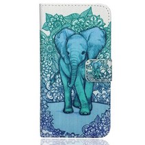 페인트 지갑 케이스 가죽 카드 포켓 커버 LG G6 G7 G8 ThinQ K8 K10 2017 2018 X 파워 스크린 2 3, LG G71, Elephant