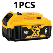 DeWalt DCB185 DCB203 DCB206 DCB181 DCB184 충전식 리튬 18V 전동 공구 배터리 20V 4.0Ah 5.0Ah 6.0Ah 18650, [03] 20V 6Ah x1