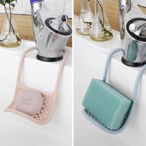 다인몰 실리콘 물빠짐 수세미걸이 비누걸이 3color 싱크대 주방 흡착 실리콘 수세미거치대 선반 수세미보관 수세미망 수세미홀더 정리홀더 수납트레이 비누통, 블루