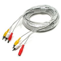 건강-드림_Coms CCTV 케이블 15m - 2RCA + DC 5.5 전원 회색 CCTV부품 CCTV용품 감시카메라 CCTV악세사리 보안TV CCVT_rjsrkdemf, 옵션선택사항없습니다