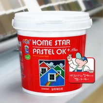 홈스타파스텔 반광 1L 방문가구페인트 실크벽지 몰딩페인트, 파랑