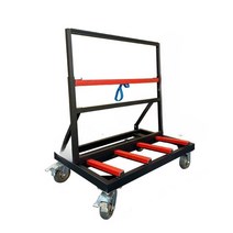 대형 창문 이동 카트 샷시 대형 유리 타일 대리석, 1세대 2양방향 6인치 고무휠