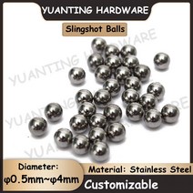 짐볼 50Pcs 직경 0.5mm ~ 4mm SUS304 스테인레스 스틸 공 사냥 Slingshot 정밀 철강, 04 1.5mm (50Pcs)