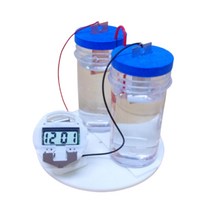 전해질 소금물 연료전지 실험키트 시계 5인 완구 사이언스 홈스쿨 아연판 회로