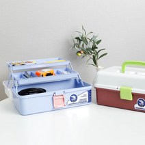 [∂LL7] 3단 공구 박스 3단보관함 상자 작업함 구급 수납함 3단정리함 가방 공구함_h§eEA