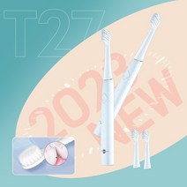 샤오미 Prooral 전동칫솔 T27 진동 기본헤드 2개포함 분당 31000회, 화이트(1개), No