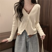 프리티영띵 볼레로 브이넥 니트가디건 빅사이즈 결혼식하객룩 (4color)