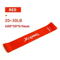 턱걸이밴드 근력운동 고무튜브 XCLOHAS 저항 밴드 운동 체육관 확장기 5 레벨 요가 필라테스 피트니스 탄성 고무 크로스 핏 장비, Red