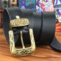 드래곤 카우보이 황동 벨트 버클 남성용 벨트 Ceinture Homme 노란색 벨트 와이드 청바지 남성 가죽 벨트 Riem MBT0099