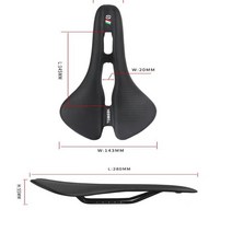 Toseek-MTB 자전거 안장 로드 바이크 초경량 185g 레이싱 시트 중공 인체 공학적 디자인 cr-mo 레일, 01 White