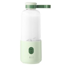 GHSHOP 주스 만들기를 위한 전기 과즙 컵 과일 주스 믹서 280ml 물병, 22.5cmx8cm, 녹색, ABS