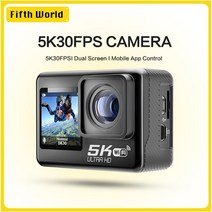 스포츠카메라 2023 스크린 포함 5K 방수 액션 4K60FPS 손떨림 30m 광각 스포츠 방지 리모컨 듀얼 170, 01=5k-V39-B