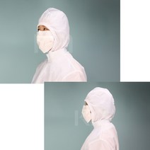 반도체 식품공장 해썹 제전 방진후드 작업모 정전기방지 실험실 LCD 추천 청정, 2XL, S/BLUE