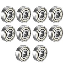 NGe 697ZZ 딥 그루브 볼 베어링 더블 쉴드 고탄소강 6.5x17x5mm 10개 USA 미국