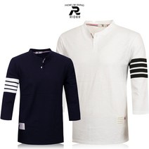 제로골프 RIDER 라이더 헨리넥 삼선 면 7부티셔츠 Model No_E2-0M115