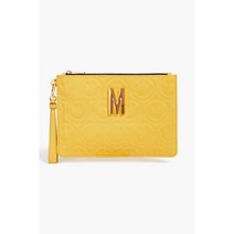 유럽 아울렛 소량 재고 MOSCHINO Quilted leather Yellow clutch 클러치
