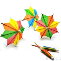 파라솔모양 칵테일픽 데코 요지 이쑤시개 과일꽂이