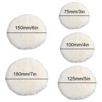 무선광택기 자동차광택기 75-175mm 양모 연마 디스크 자동차 왁싱 버핑 페인트 케어 폴리셔 패드 세척 액세, 02 4inch 100mm