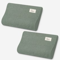 소넬리노 굴곡형 라텍스 메모리폼 베개커버 1+1
