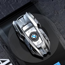 BMW X6 E71 E72 F16 전용 로봇키케이스 홀더 키링 지갑 커버 스마트키 액세서리 튜닝 몰딩용품, BMW신형_스페이스그레이