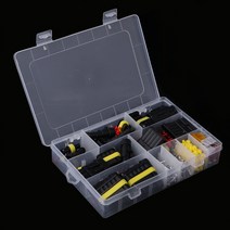 240 개의 PCS 초 SuperSeal AMP/TYCO 방수 12V 전기 커넥터 키트 1/2/3/4/5/6 웨이 핀, 검은색, Black
