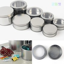 굿마켓 휴대용 틴케이스, 90x60mm - 투명창