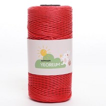 삼남뜨개실 삼남여름 110g 다섯개사면한개더 PP사 가방실 소품실 뜨개실, 12 레드