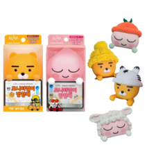 카카오 모니터걸이 방향제 모자 세트, 베이비보넷, 라이언