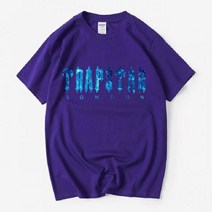 트랩스타 trapstar 반팔 티셔츠 반바지 세트 프린트 반소매 순수 코튼 남성 여름 브랜드 캐주얼 스포츠 통기성 패션 스트리트 샷 의류