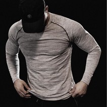 브이알파 머슬핏 헬스 긴팔 티셔츠 짐웨어