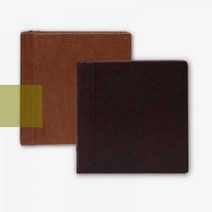 클래식_21x22cm_심플_(4x6/포켓식)_포토앨범_가죽 6D9D, 브라운