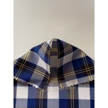 [한정] 타탄 블루 체크 원단