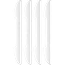 투명 도어 가드 엣지 차량용 벤츠 문콕방지 C클래스 패치 도어충돌방지턱 투명투명 벤츠 뉴 C클래스 E클래스 GLEGLSCLAML 제너럴 모터스 보호용, [순투명]문옆4개