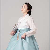 하늘달한복 [한복대여] 청운2 - 고품격 하객 혼주 결혼식 신부 예식한복 한복 세트