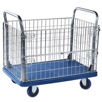 롤테이너 파렛트 망카 운반카트 밀차 바스켓 카트, 무소음 휠 100X60CM