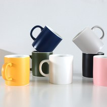 위즈라인 무광 머그컵 400ml, 블루, 1개