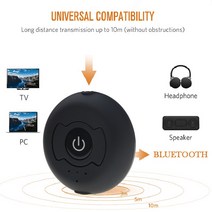 핫멀티 포인트 무선 오디오 블루투스 송신기 어댑터 V4.0 음악 스테레오 동글 TV 스마트 PC MP3, 한개옵션0