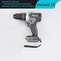 뿌레카 파워 파괴 파쇄 함마 드릴 18v 350n. m makita 18v 을 호환, 검은색