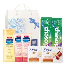 유니레버 선물세트 명절 설 설날 추석 선물세트 2호 8개 도브 바세린 치약, 상세페이지 참조